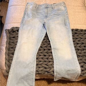 American Eagle Outfitters Light Blue Skinny Kick Jeans